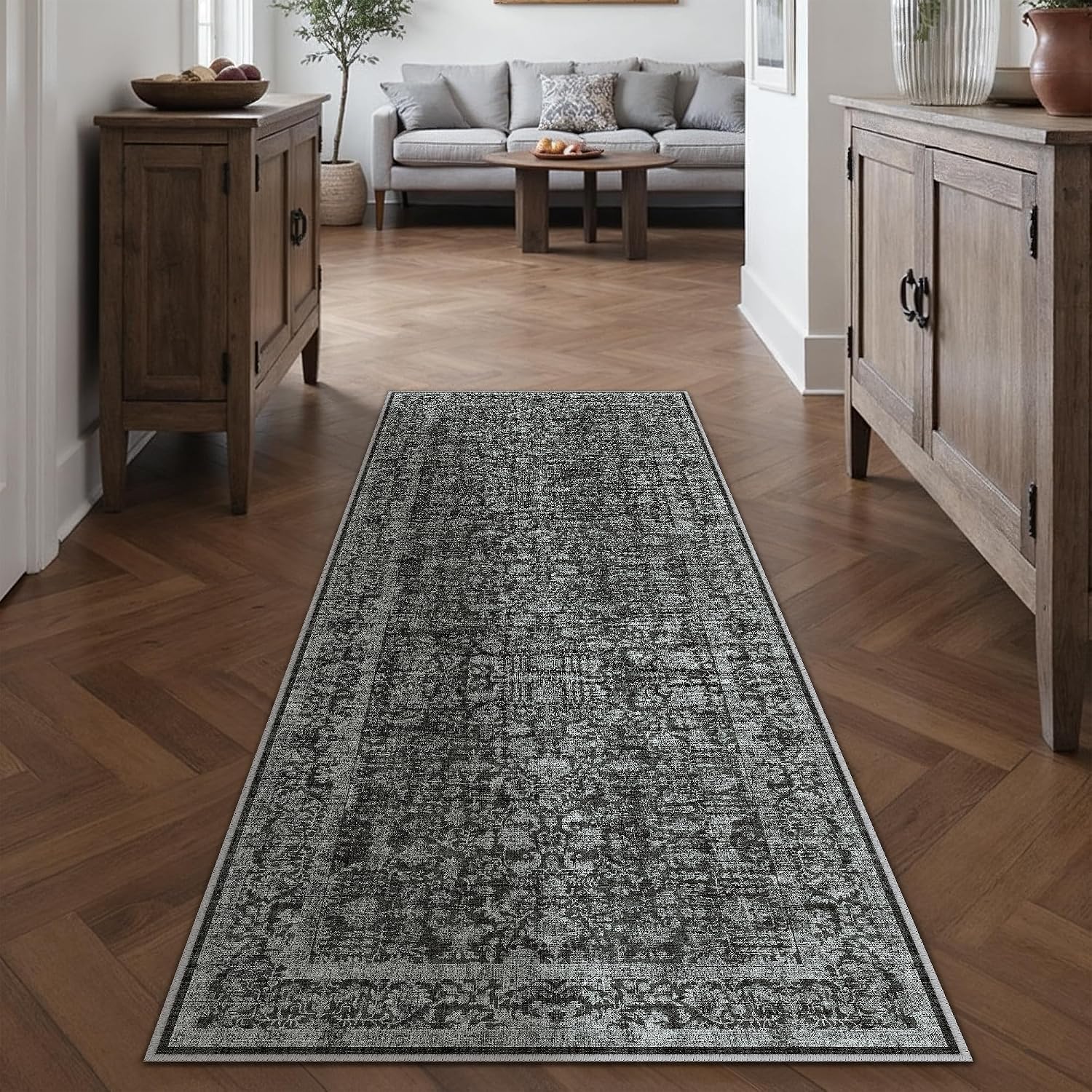 Thumbnail 6 de HUGEAR Vintage Waschbarer Teppich 150 cm đ