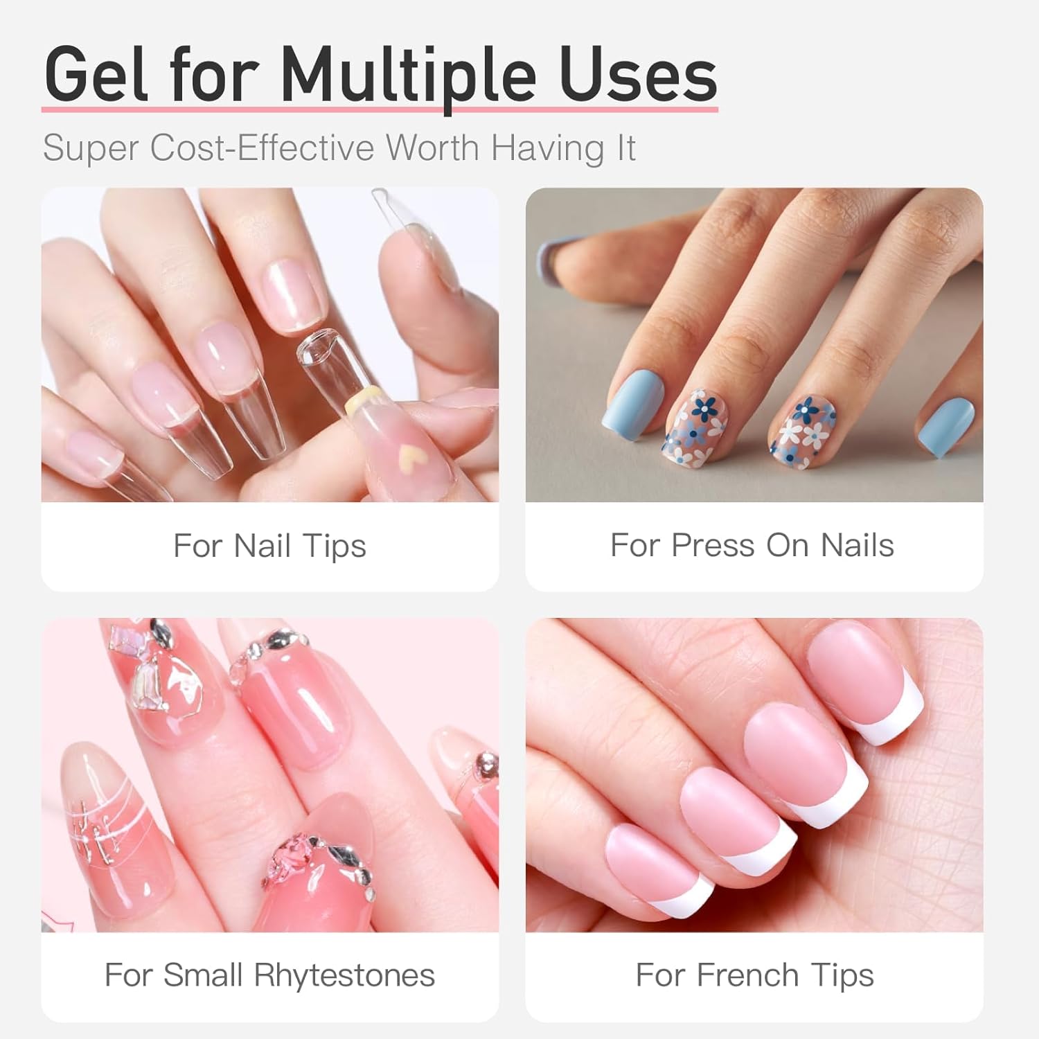 Detalle de Curvlife New Super Extra Strong On Nail Glue 15g for Press-On Nails