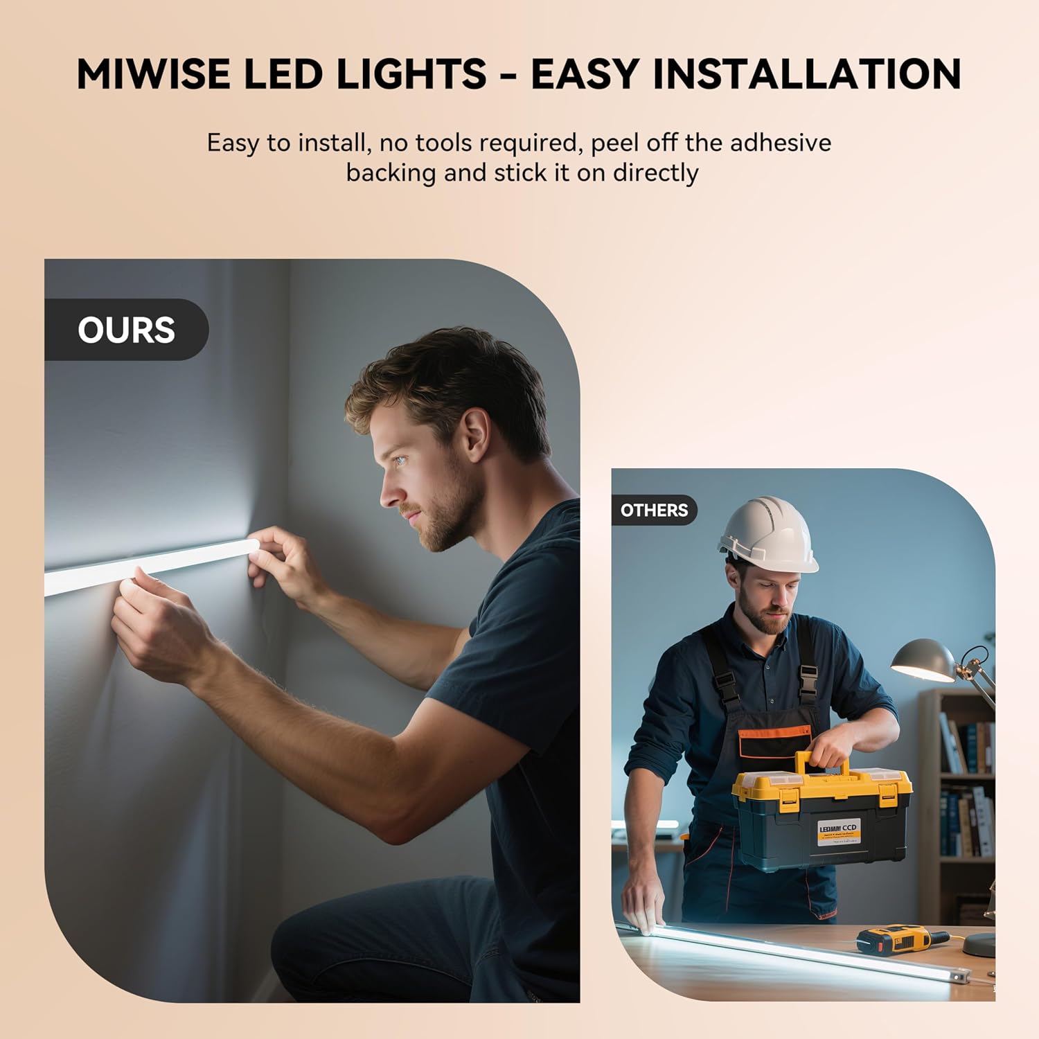 Detalle de MIWISE MCOB320DF10W24-10M-2700K-13KEY COB LED Strip, 2700K, Dimmable