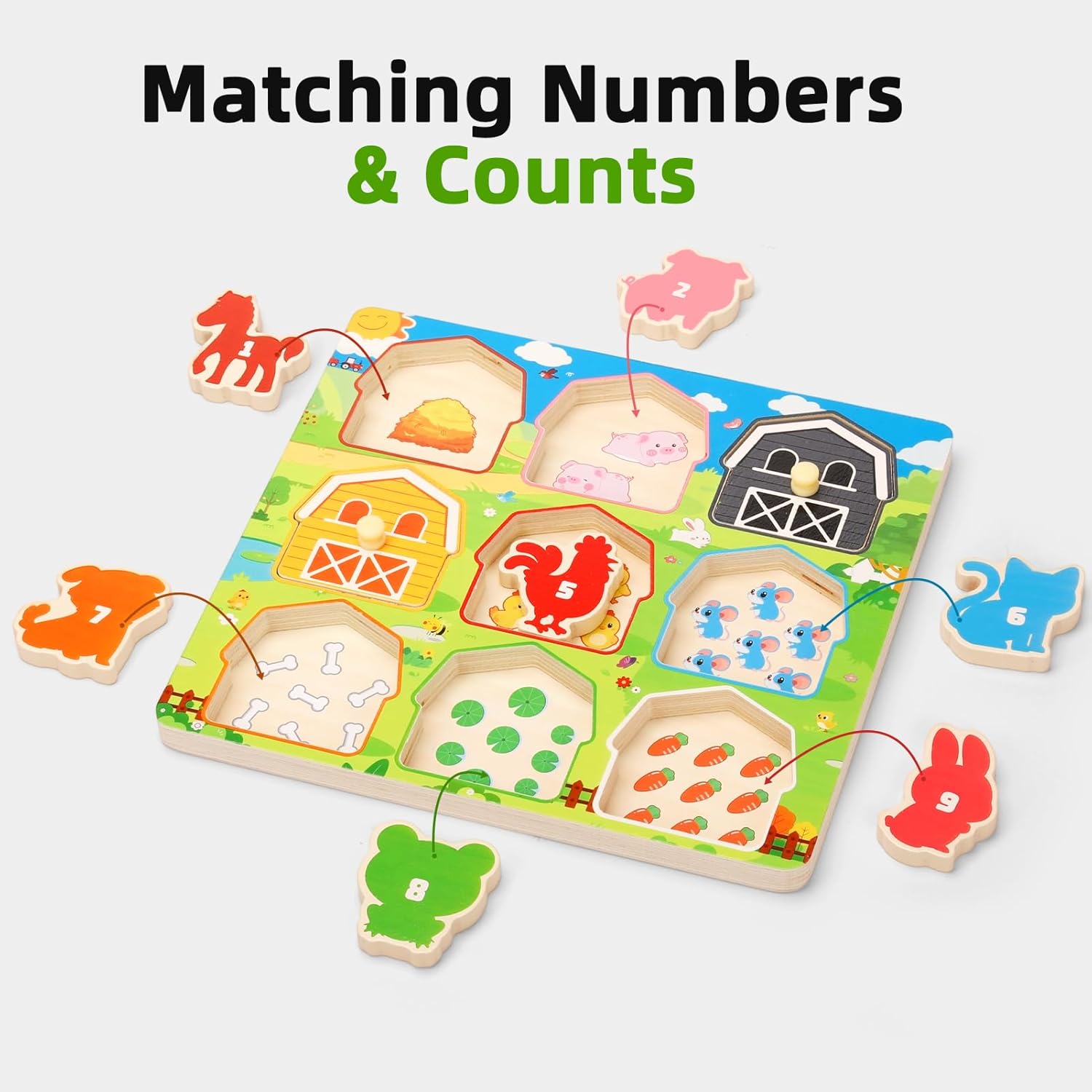 Thumbnail 5 de Holzpuzzle Montessori Tierpuzzle ab 1 Jahr