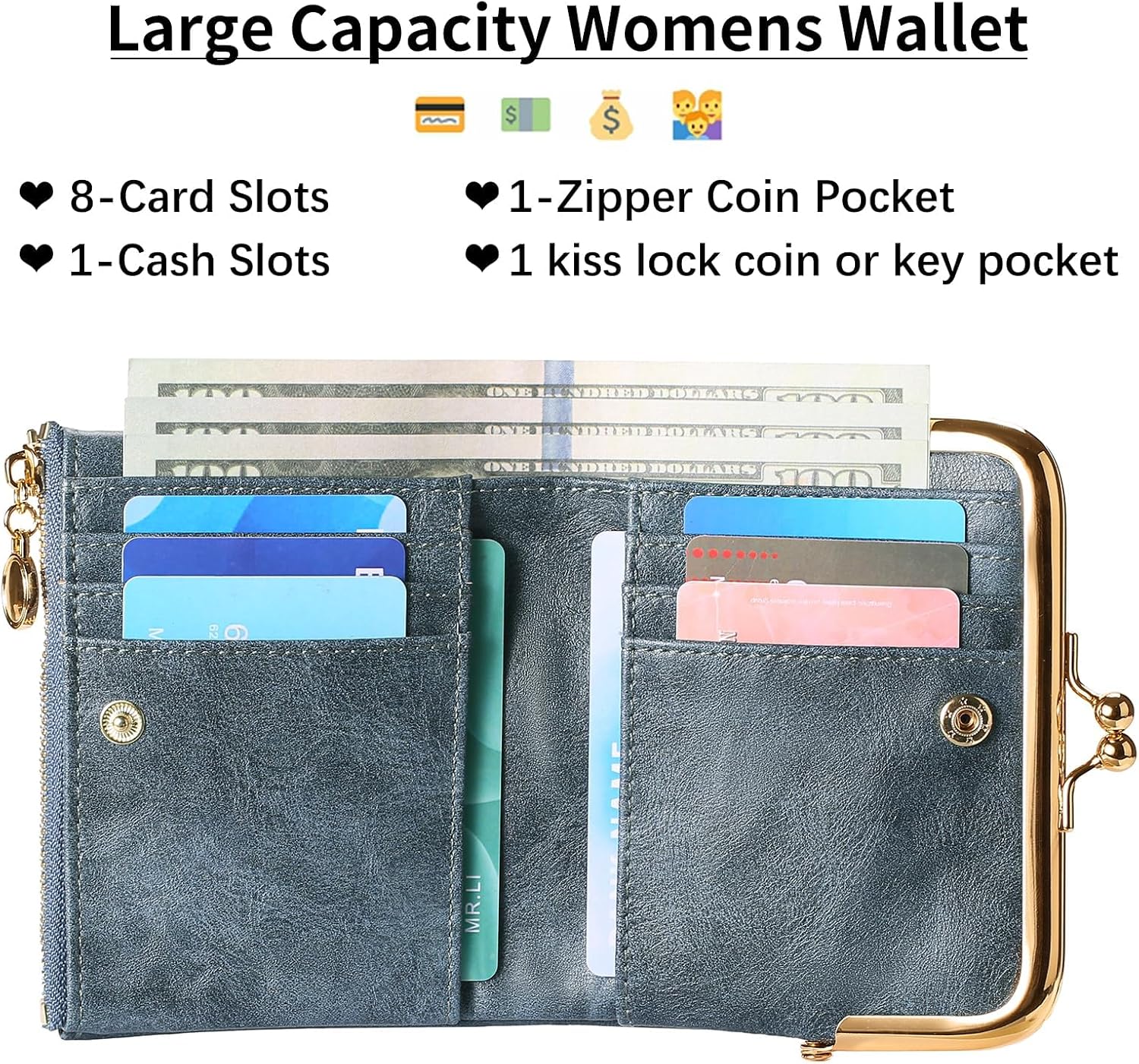 Thumbnail 1 de FALAN MULE leather RFID wallet 12 x 10cm