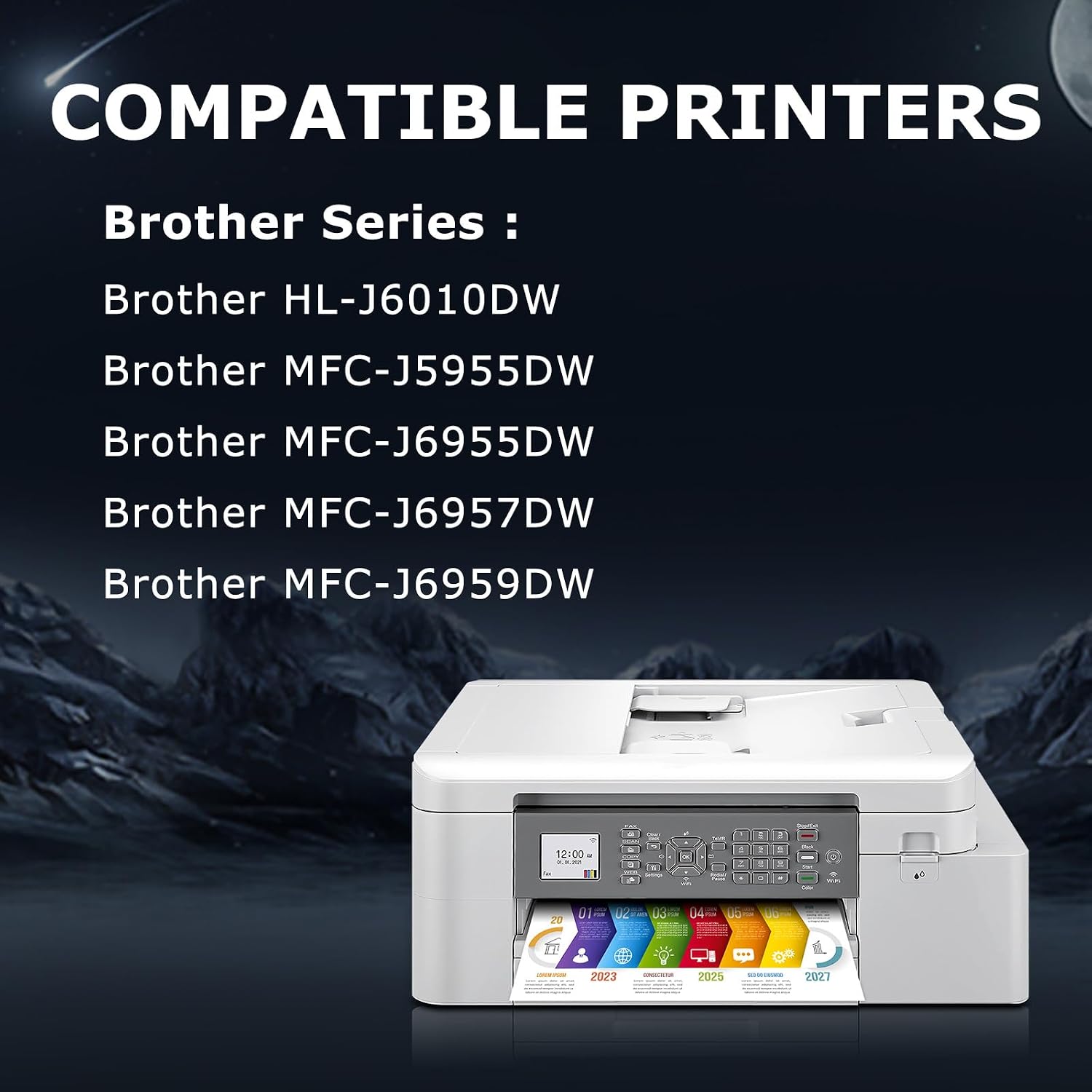 Thumbnail 1 de DOUBLE D LC427 Compatible Ink Cartridges for Brother: 4‑Pack LC427 Series