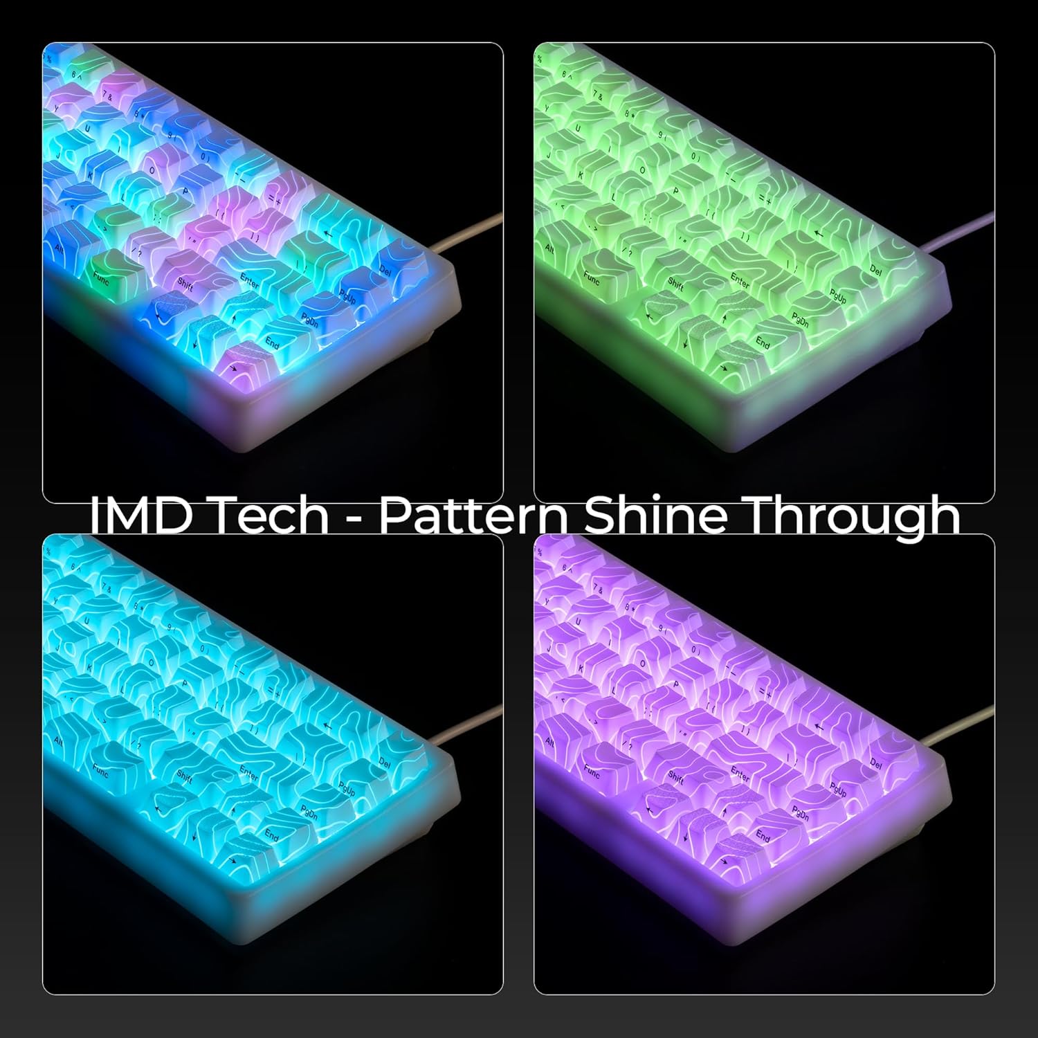 Detalle 2 de HITIME XVX M67 60% wireless keyboard ⌨