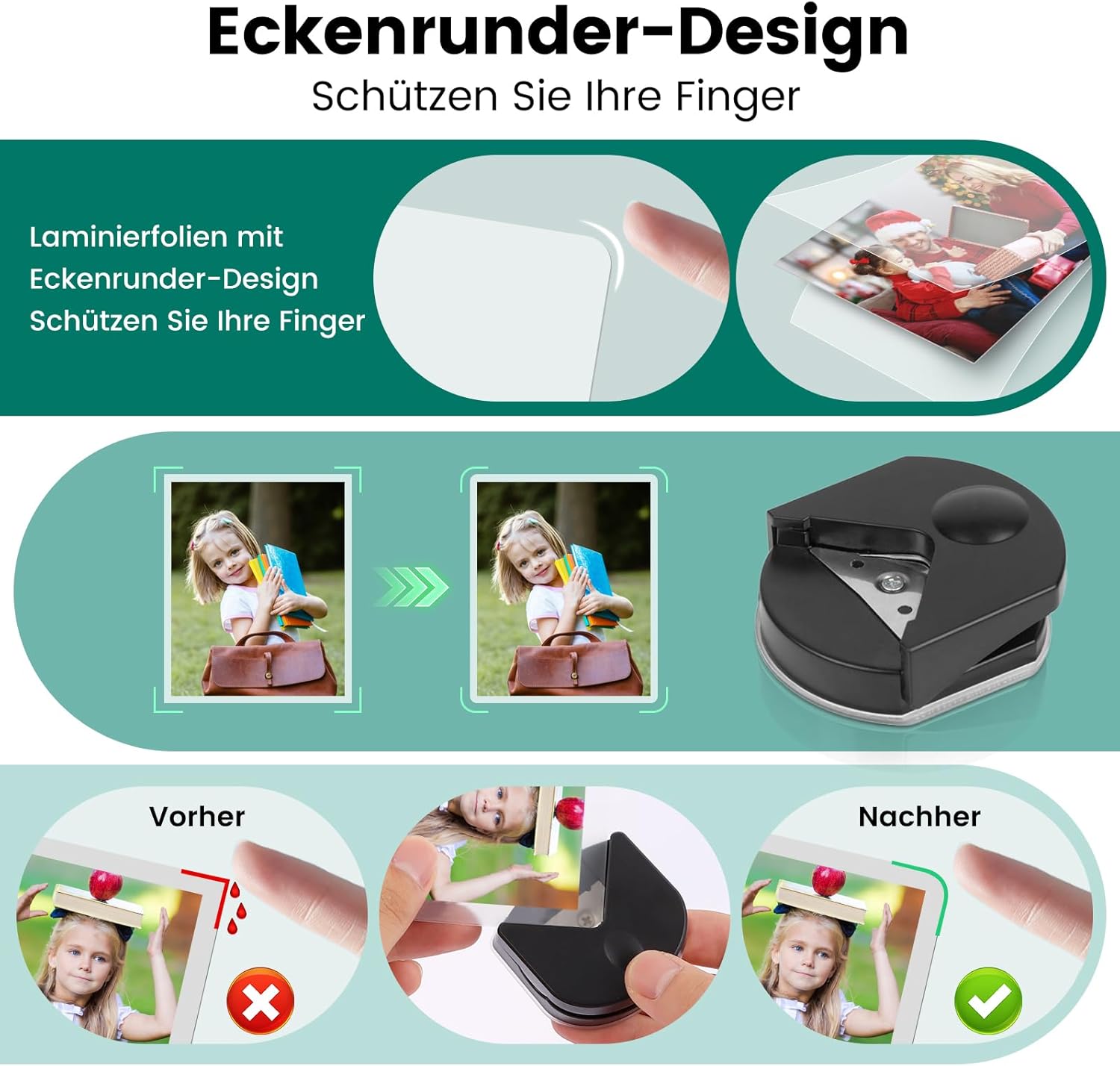 Thumbnail 5 de Laminiergerät A3 mit integriertem Rollenschneider, 2–3 Minuten Aufheizen & Kalt/Heißlaminierung (inkl. 50 Folien)