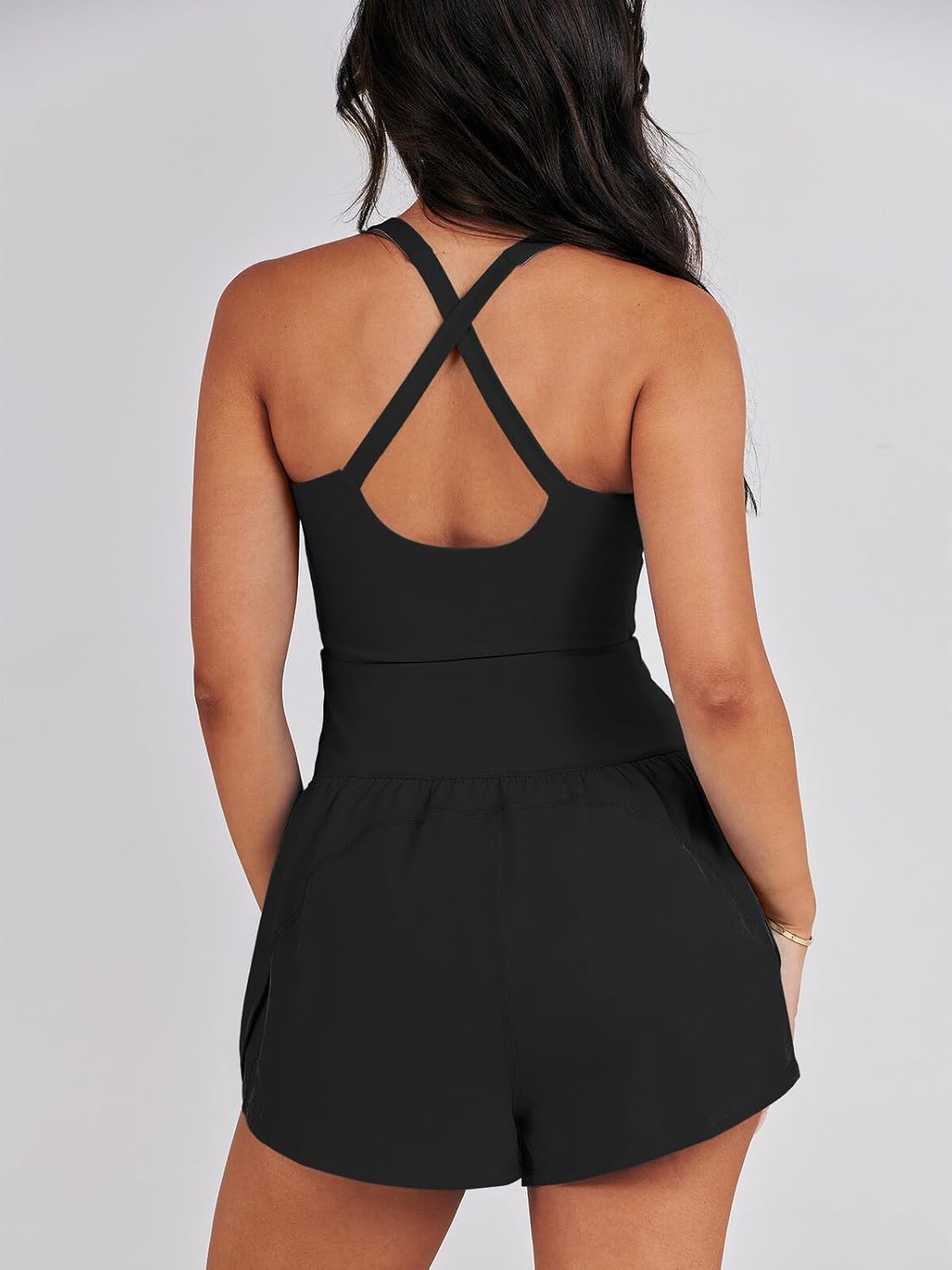 Thumbnail 3 de Caracilia Women’s Workout Athletic Romper Summer Sets Short Jumpsuit Onesie (Running, Gym & Yoga)