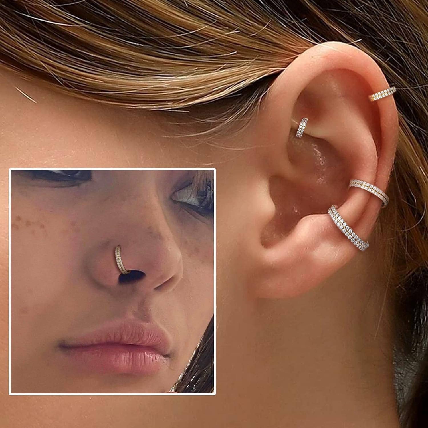 Thumbnail 6 de OUFER piercing hélix 16 g acier 316L zircone