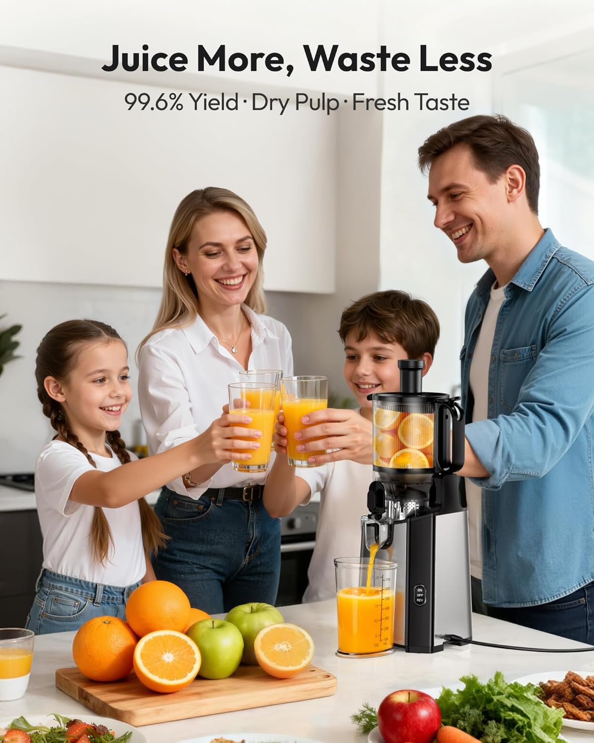 Thumbnail 2 de EUHOMY Cold Press Juicer 5.8" Wide Chute 🧃