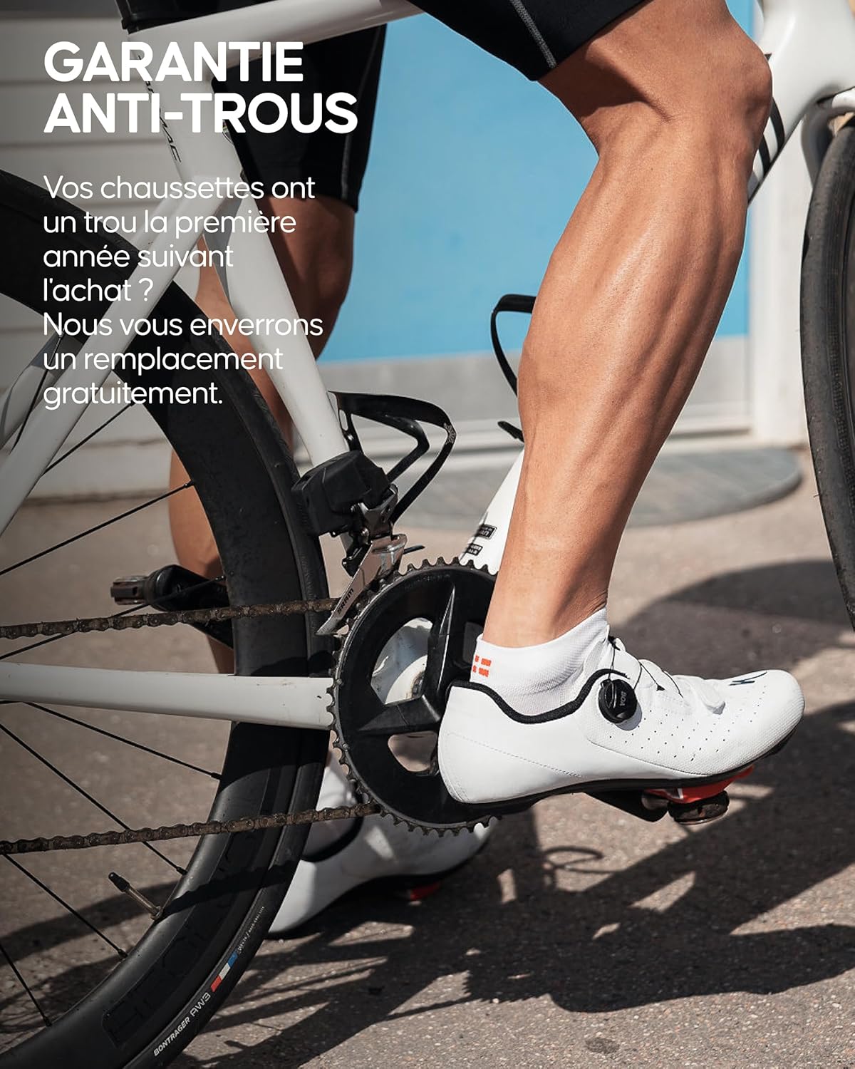 Thumbnail 3 de DANISH ENDURANCE Chaussettes de cyclisme d’été anti-ampoules (lot de 3) à coupe basse