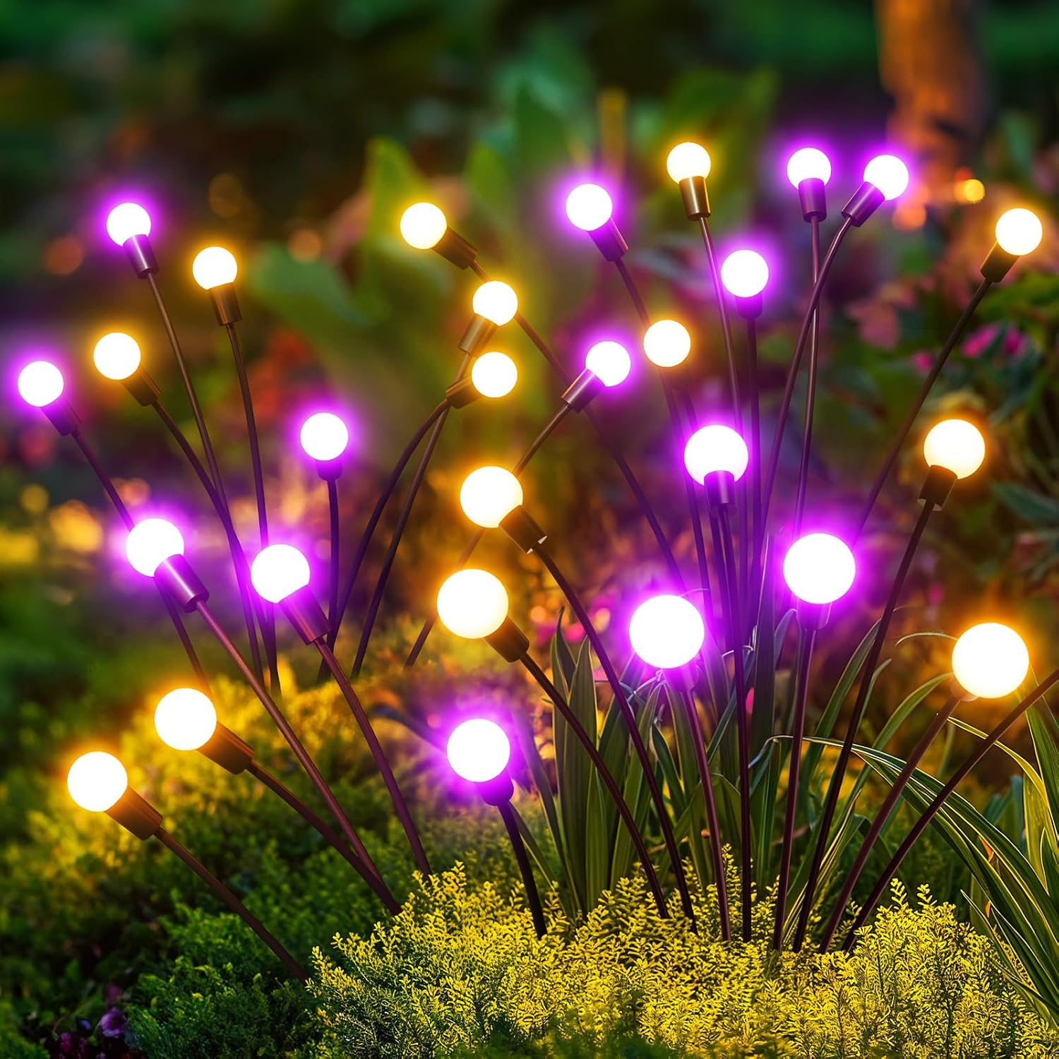 Detalle de GEARLITE Firefly Solarleuchten Außen 4er Set