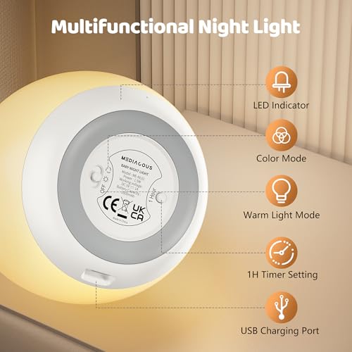 Thumbnail 6 de MediAcous Night Light for Kids: 7 Colors Egg Light for Nursery