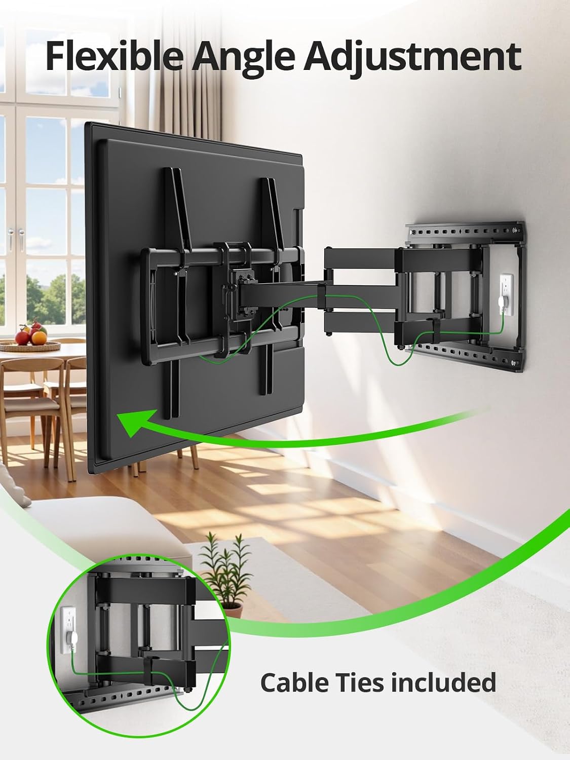 Detalle 2 de USX MOUNT Heavy-Duty Full-Motion TV Wall Mount for 42–100-Inch TVs