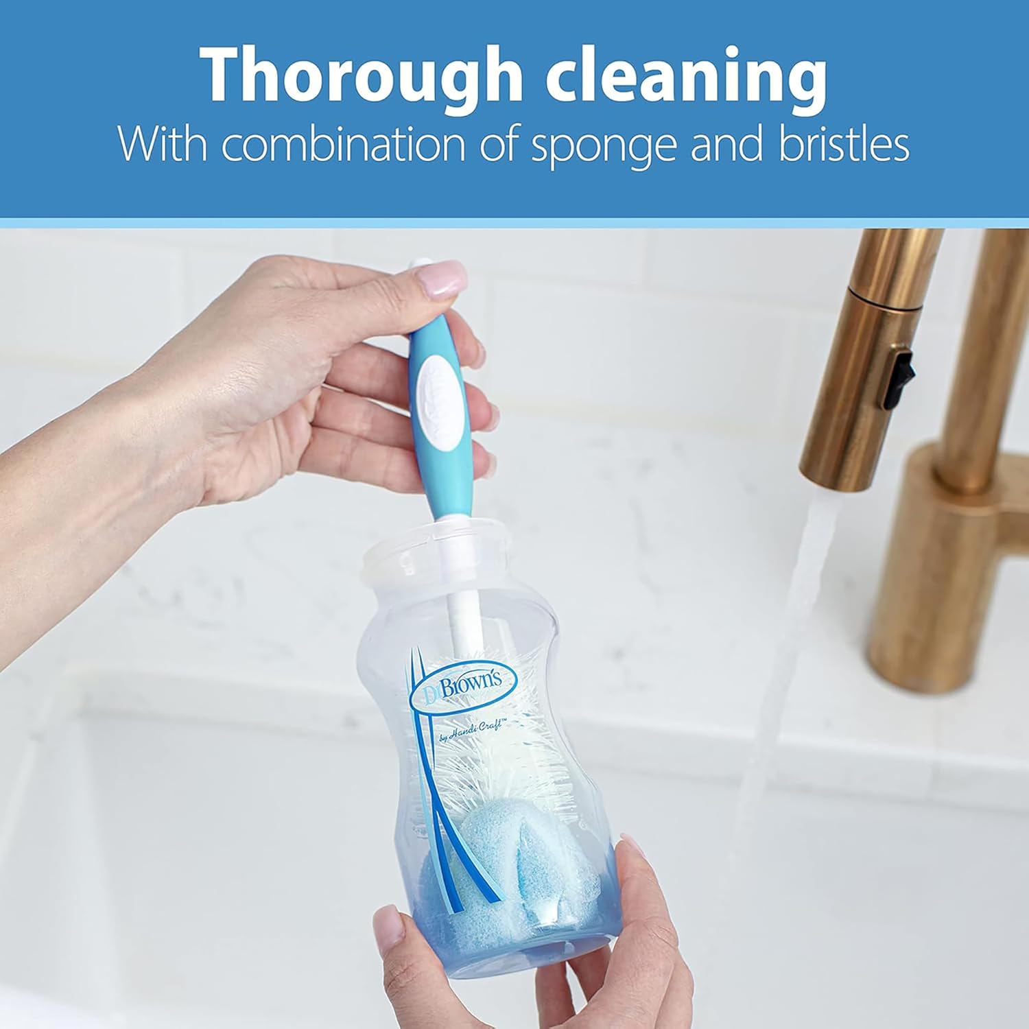 Thumbnail 2 de Dr. Brown's Reusable Sponge Bottle Brush 3-Pack
