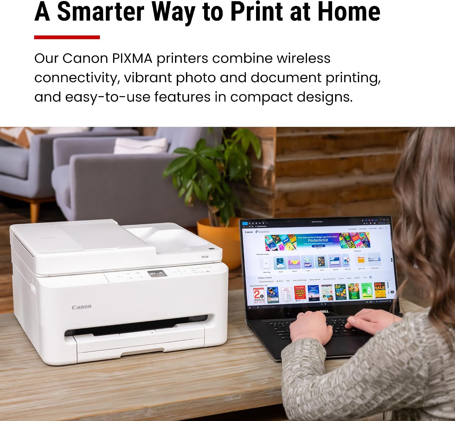 Thumbnail 6 de Canon PIXMA TR7120 Wireless Color Inkjet Printer: Compact All-in-One for Home Use