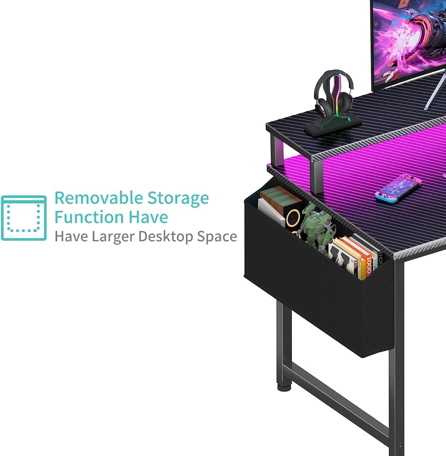 Thumbnail 6 de Lufeiya Gaming Desk 40 Inch