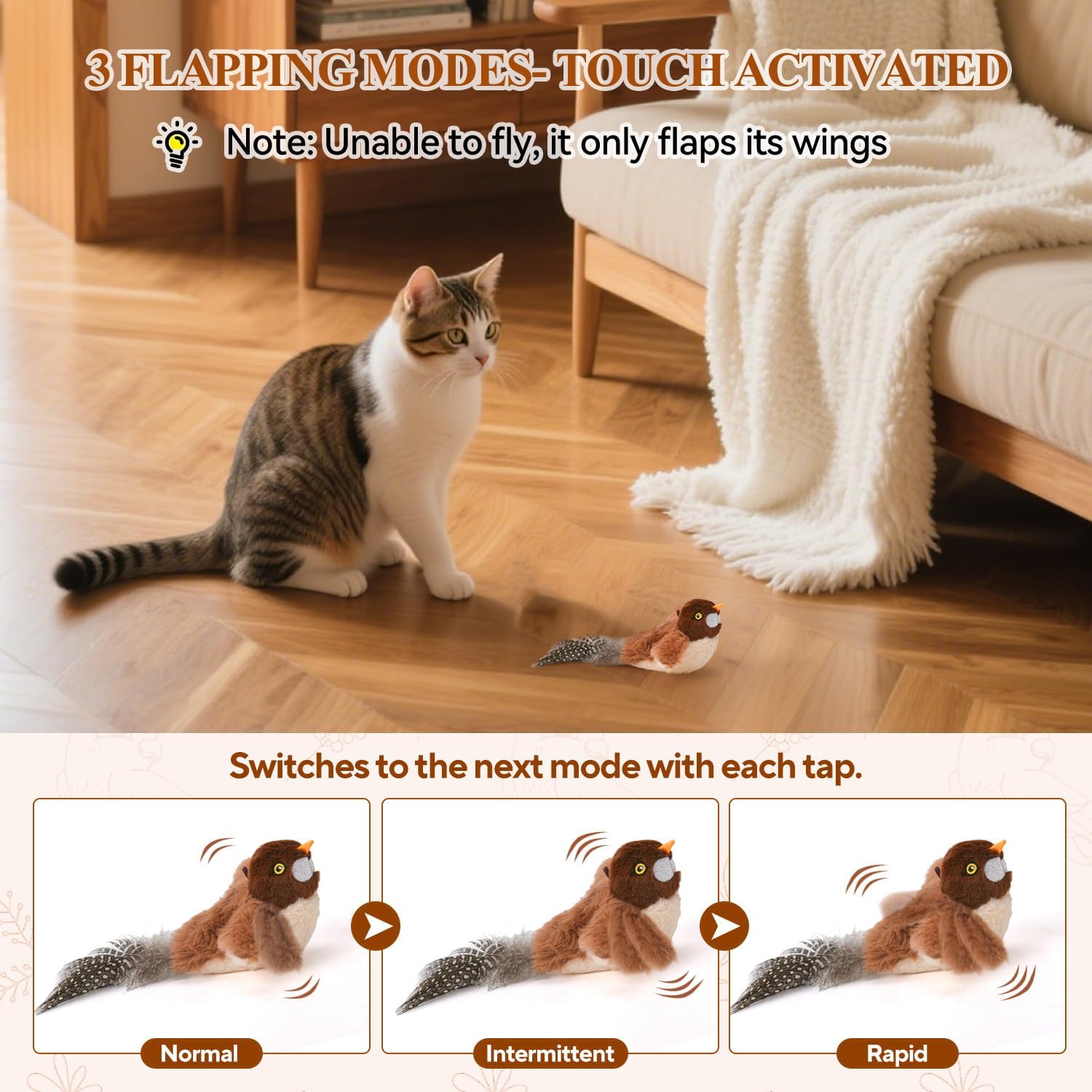 Detalle de LIFLIX Interactive Cat Toy, Small