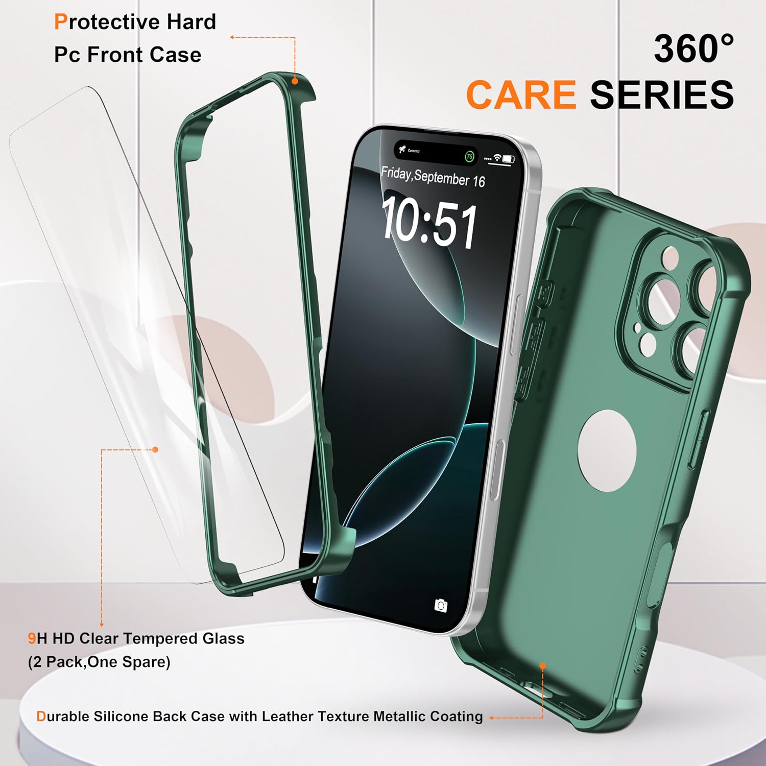 Detalle 1 de ORETECH iPhone 16 Pro Case 6.3 Inch