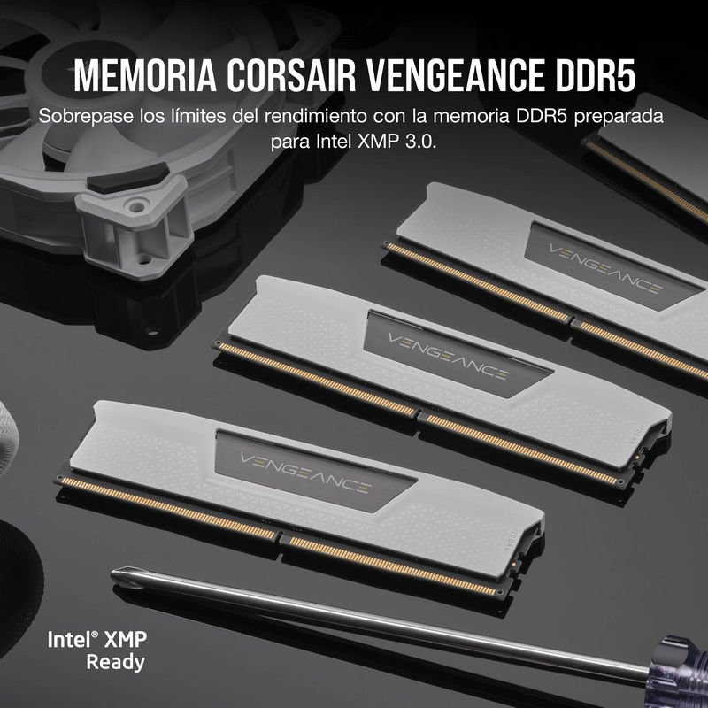 Thumbnail 3 de Corsair Vengeance DDR5 6400 32GB CL32 Blanco