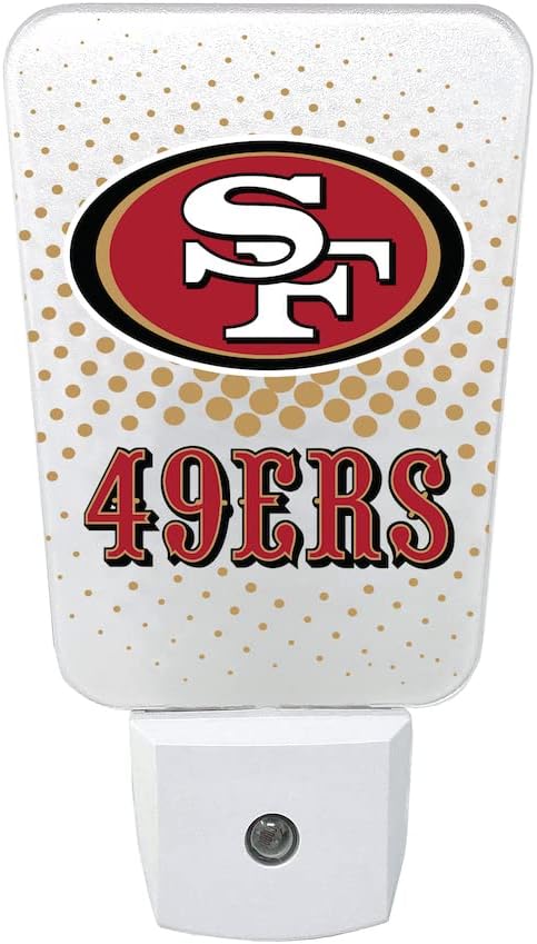 Detalle de Party Animal NFL Team LED Night Light (Cleveland Browns) — Slim 5-Inch Plug-In with Auto Sensor