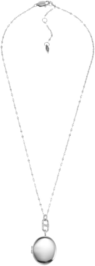 Thumbnail 5 de Fossil collana da donna in acciaio inox con pendente ovale e chiusura a moschettone