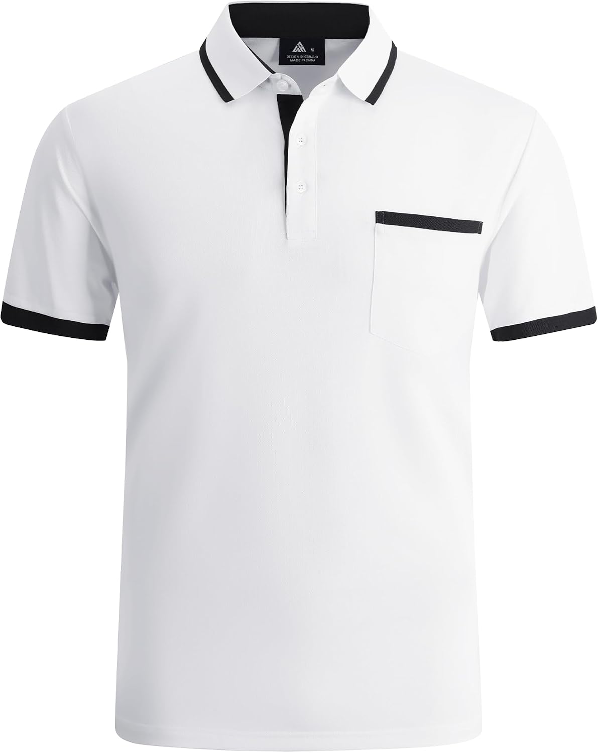 Thumbnail 1 de zitysport Herren-Poloshirt Kurzarm: atmungsaktives Golf Polo mit Brusttasche