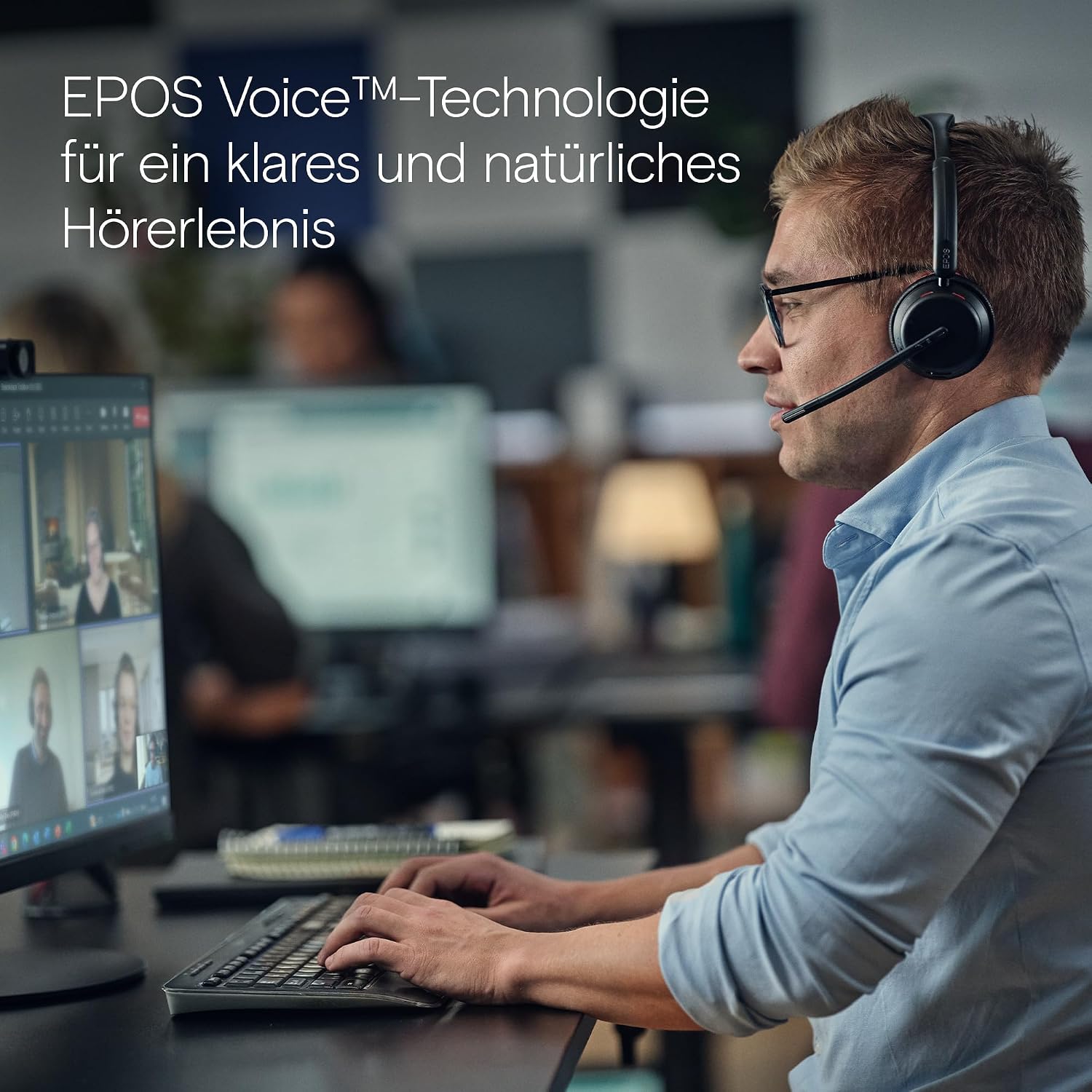 Thumbnail 6 de EPOS Impact 1061T Premium kabelloses Headset – beidseitig, EPOS AI für Sprachklarheit