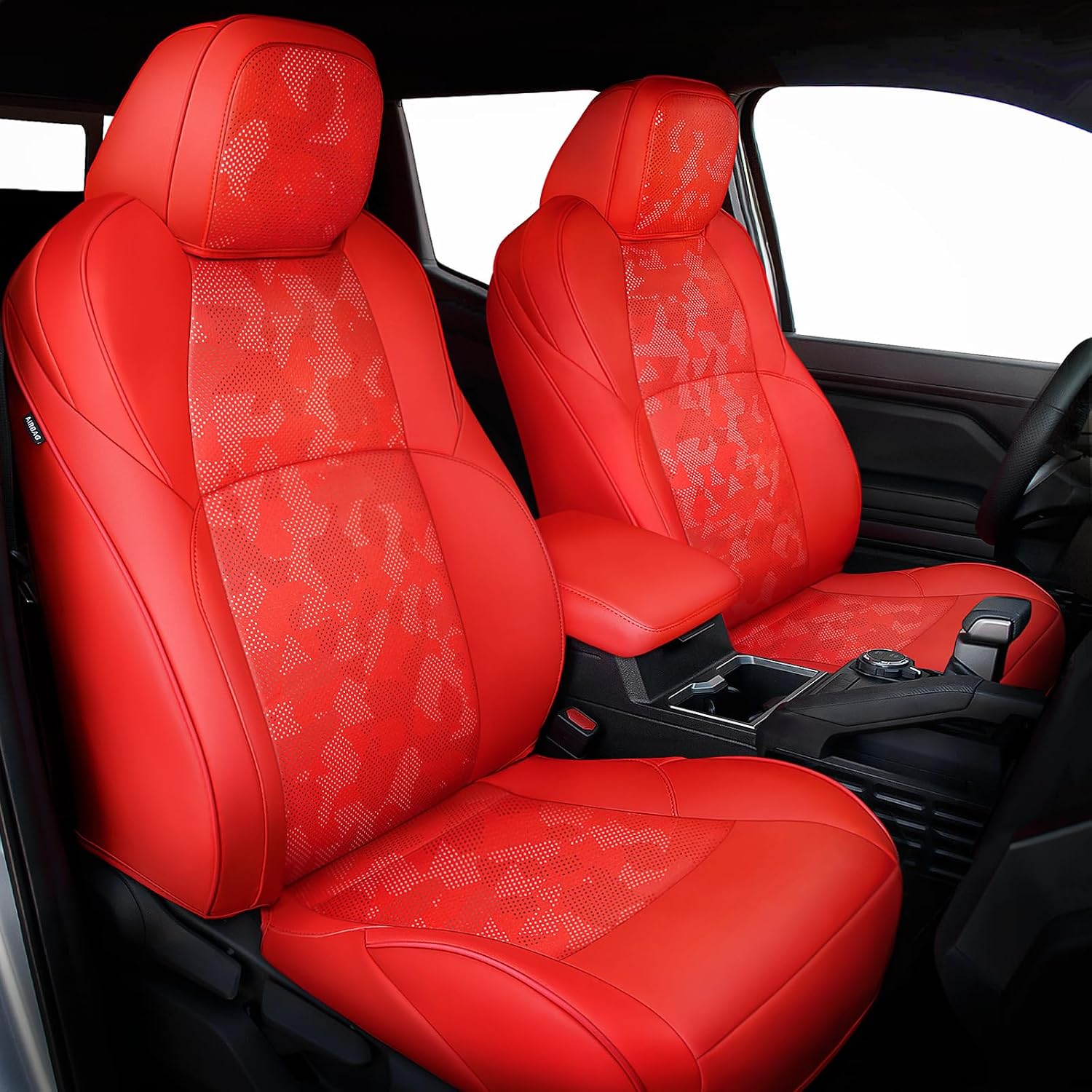 Thumbnail 6 de Carlimeki Custom Fit Leather Seat Covers for Toyota Tacoma Gen 3 (2016–2023) – Double & Crew Cab