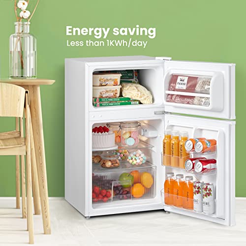 Thumbnail 4 de COMFEE' 87L Under Counter Fridge Freezer, Reversible Door, RCT87WH2(E)