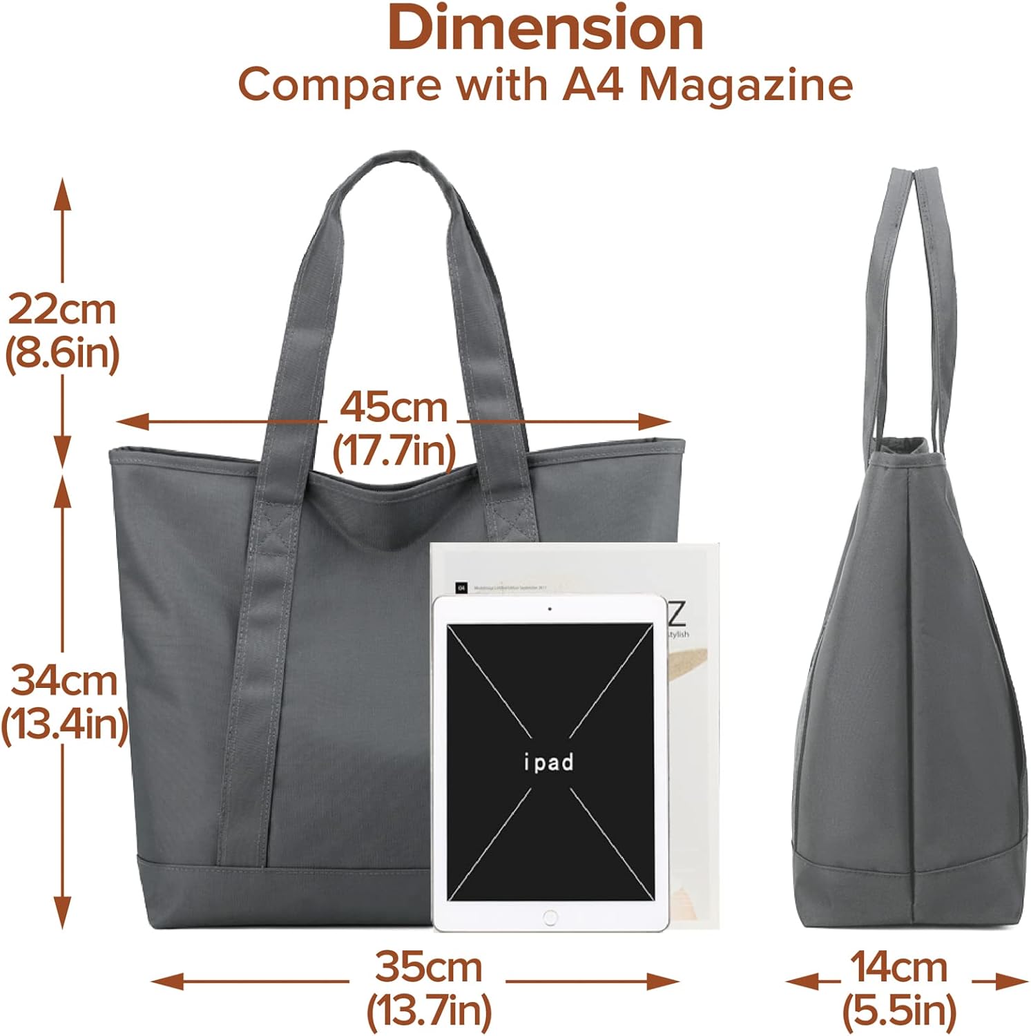Thumbnail 5 de MAYMOONER Nylon Tote Bag for Everyday Use