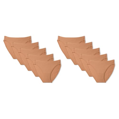 Detalle de Amazon Essentials Slip Intimo da Donna in Cotone – Bronzo Lavato, L
