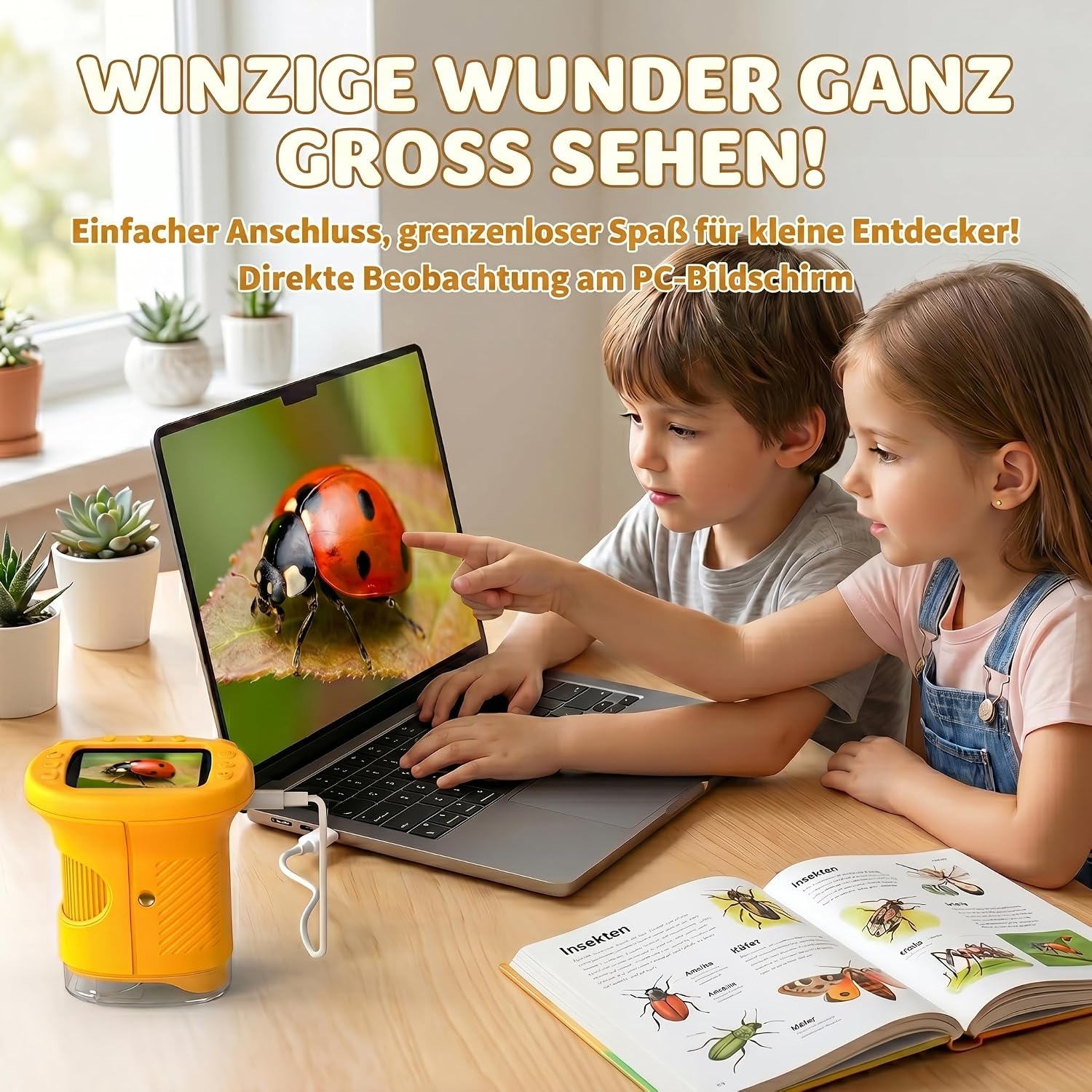 Thumbnail 4 de OAEBLLE Mikroskop 1000X 4K für Kinder