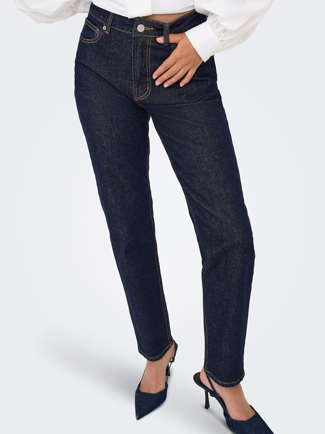 Thumbnail 5 de ONLY Onlemily HW Straight Ank Mae334 Noos: jeans dritti in cotone con elastan