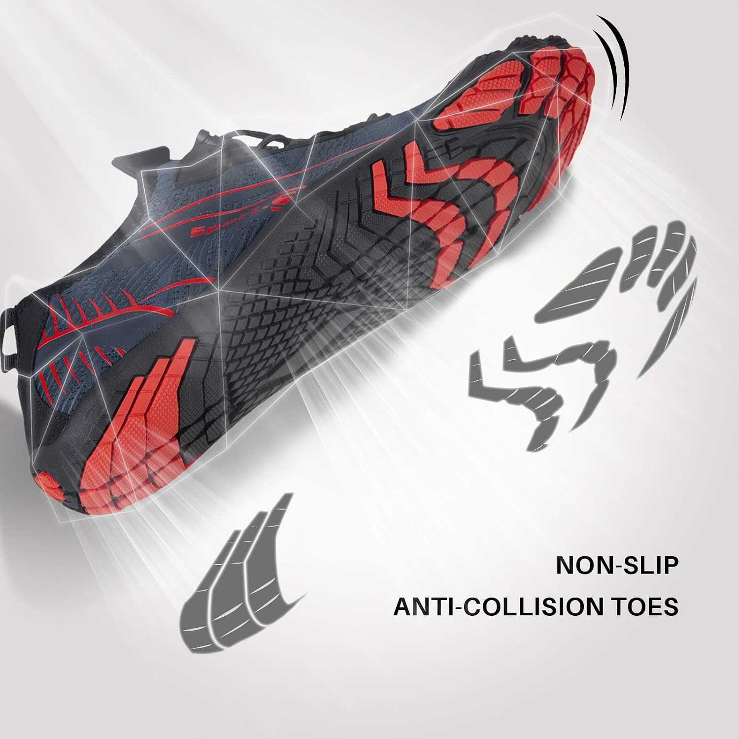 Thumbnail 3 de Barefoot Shoes Mens Women Water Shoes: Lightweight, Flexible Trail and Beach Trainers