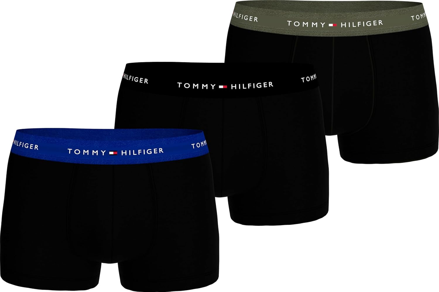 Thumbnail 6 de Tommy Hilfiger Herren 3er Pack Trunks mit Logo-Taillenbund