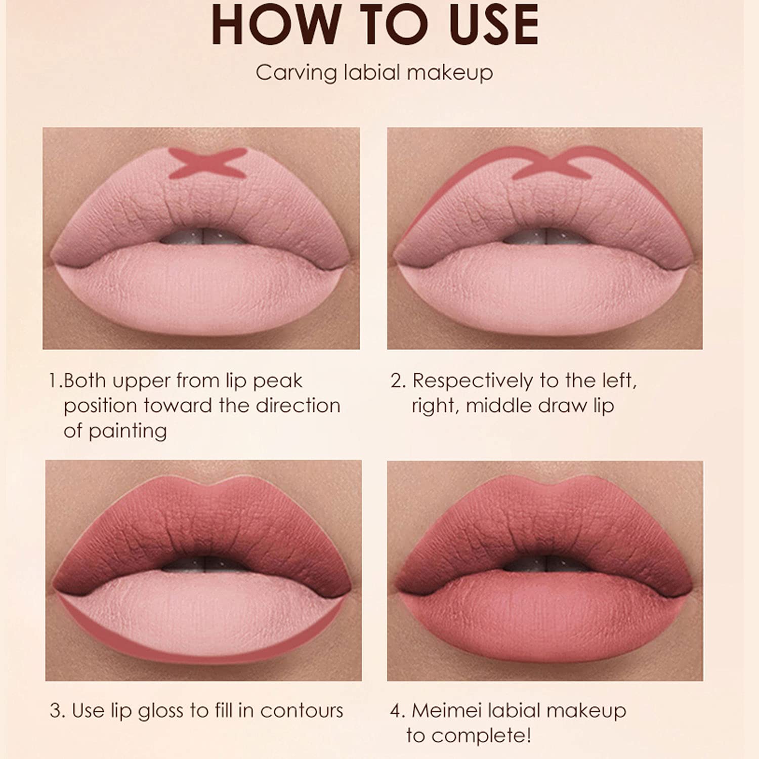 Detalle de BestLand 12Pcs matte liquid lip set