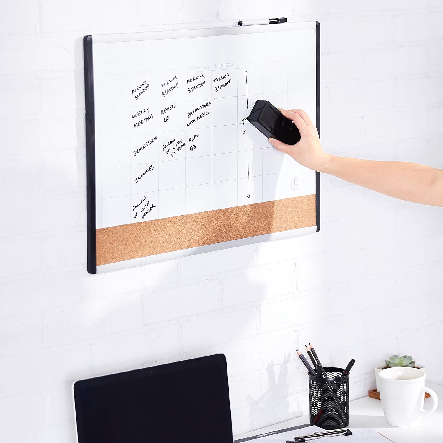 Thumbnail 5 de Amazon Basics Dry-Erase Whiteboard Eraser 4-pack 🧴