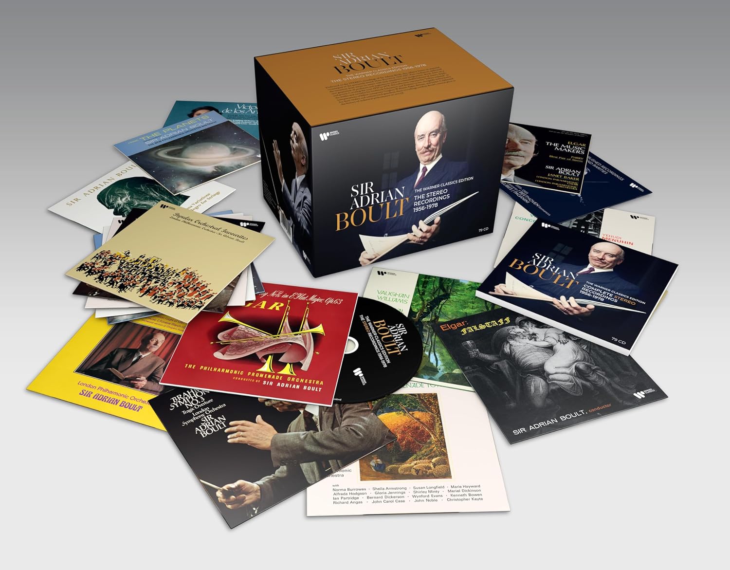 Detalle de Sir Adrian Boult Complete Warner Recordings: Stereo Audio CD, 1956–1978