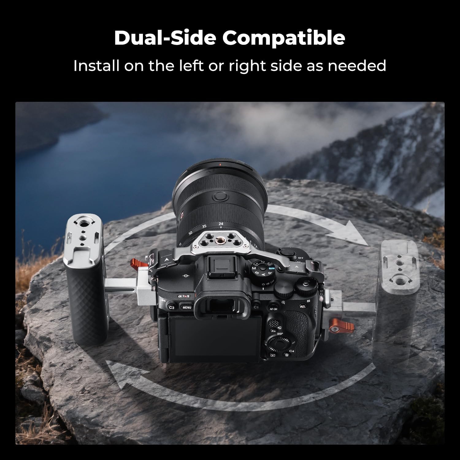 Detalle 2 de K&F CONCEPT Side Handle with NATO & 3/8” ARRI Mount for Camera Cage