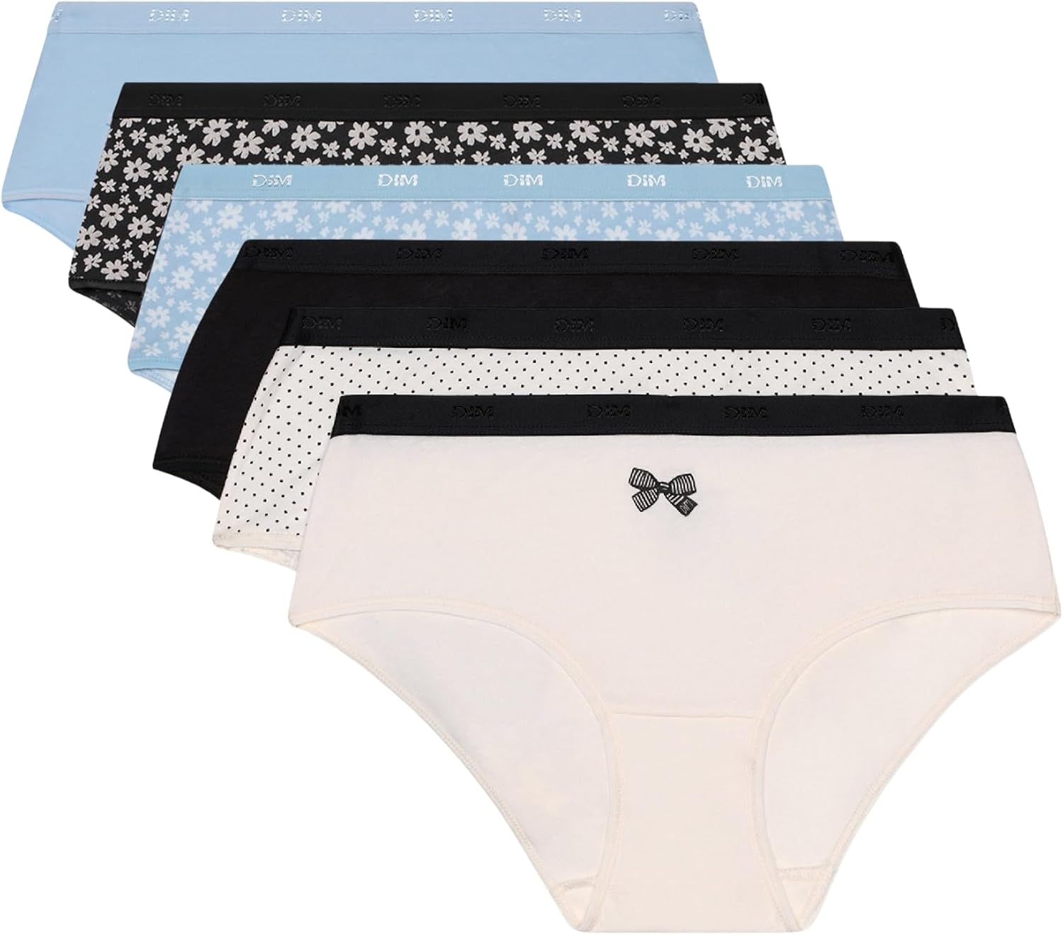 Thumbnail 6 de DIM Boxer Femme Les Pockets Coton Stretch Colorés x6 — Pack de 6 boxers coton stretch DIM