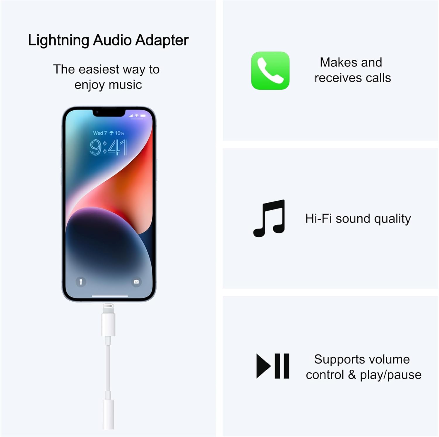 Thumbnail 1 de Apple Lightning to 3.5mm Headphone Adapter 2-pack