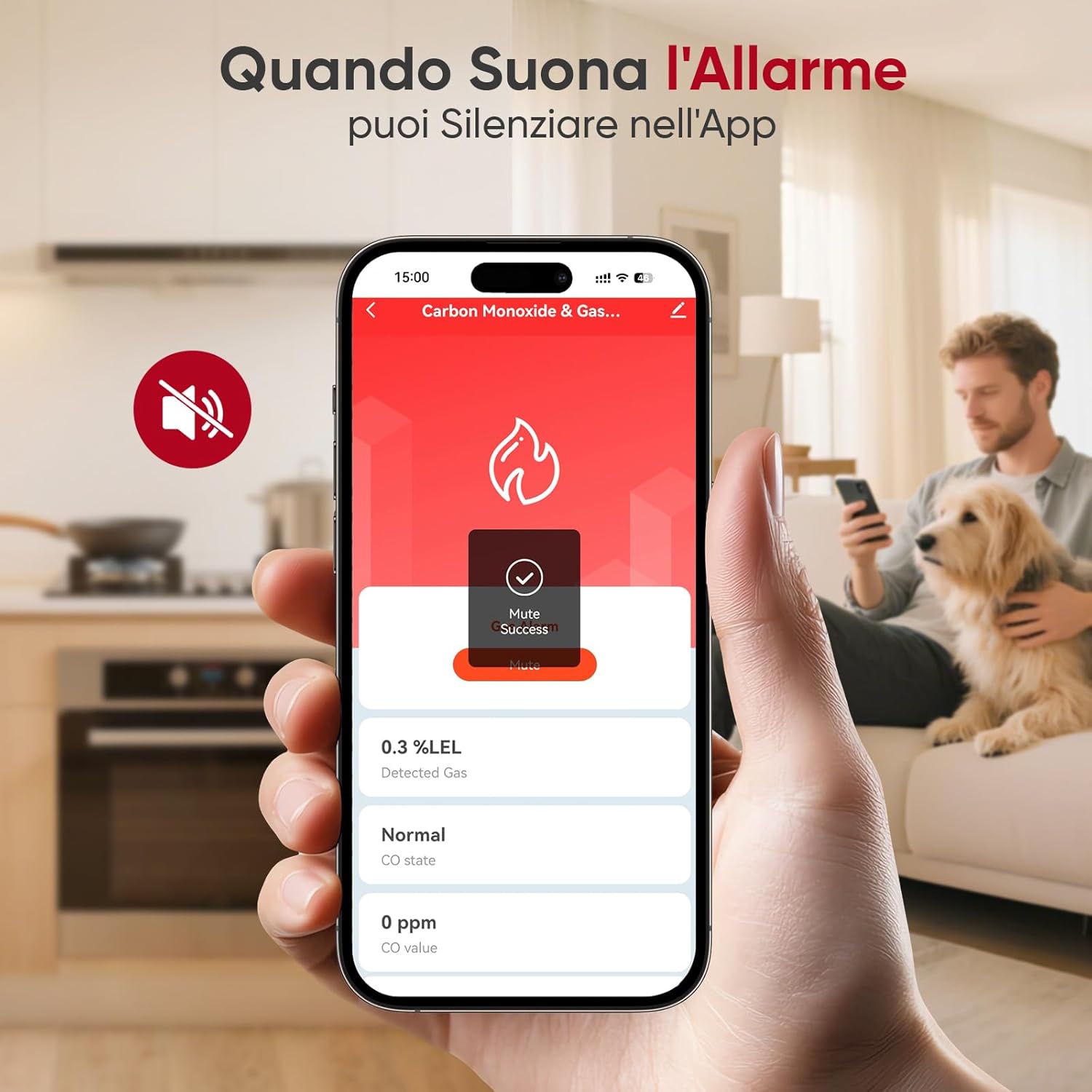 Thumbnail 3 de PHYSEN Rilevatore Gas e CO WiFi 85 dB 📟