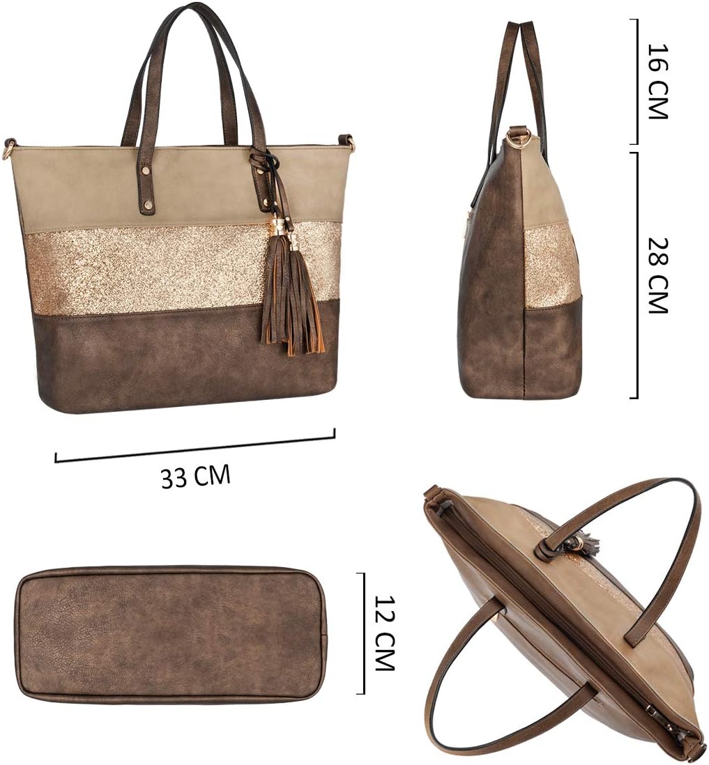 Thumbnail 5 de CRAZYCHIC Sac à main cabas 33×28×12 cm