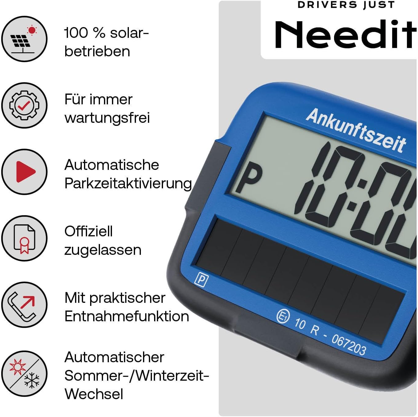 Thumbnail 1 de Needit Park Micro Solar Parkscheibe