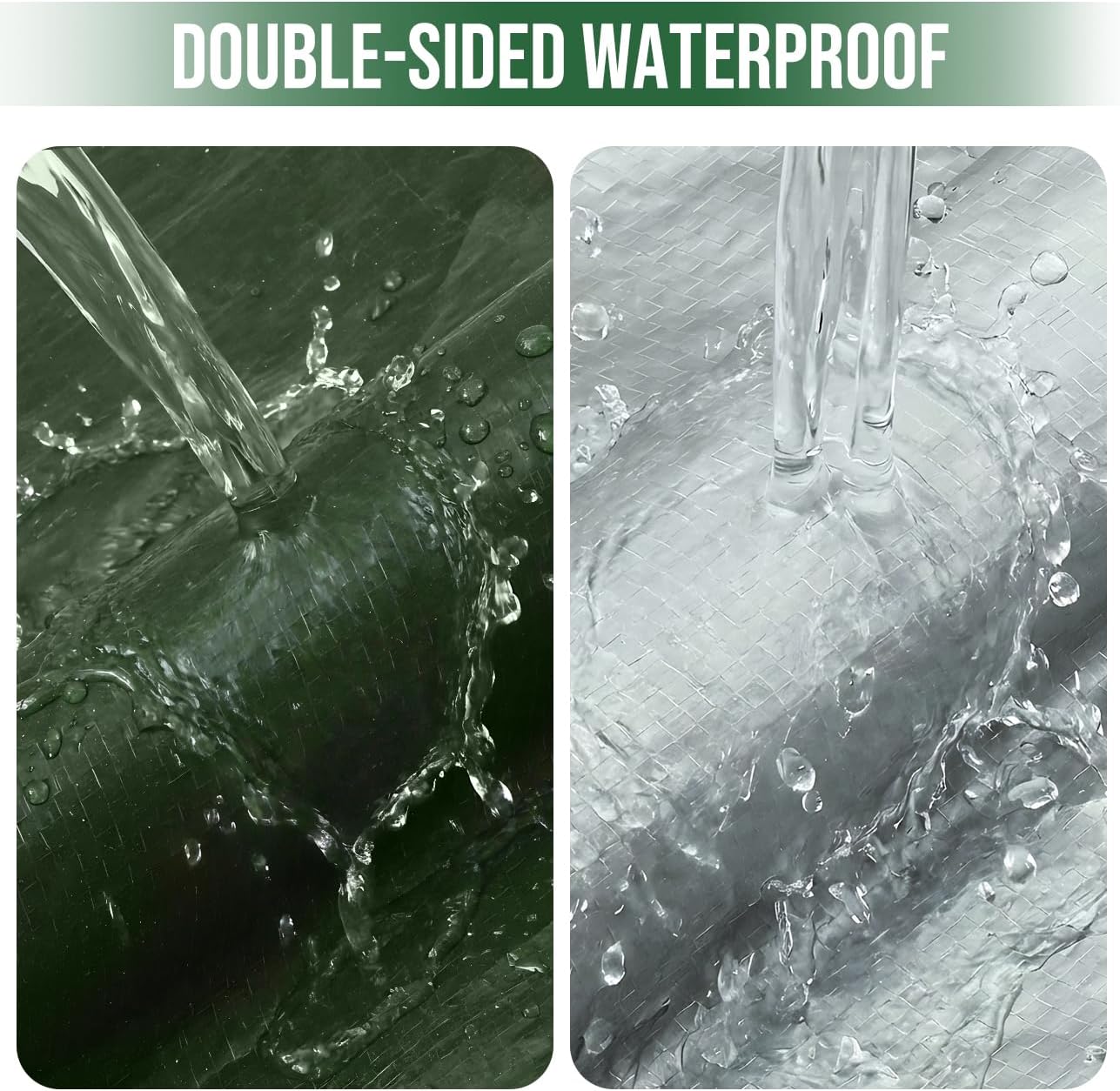 Thumbnail 5 de PVEGOS 130GSM Waterproof Tarpaulin 3m x 3m