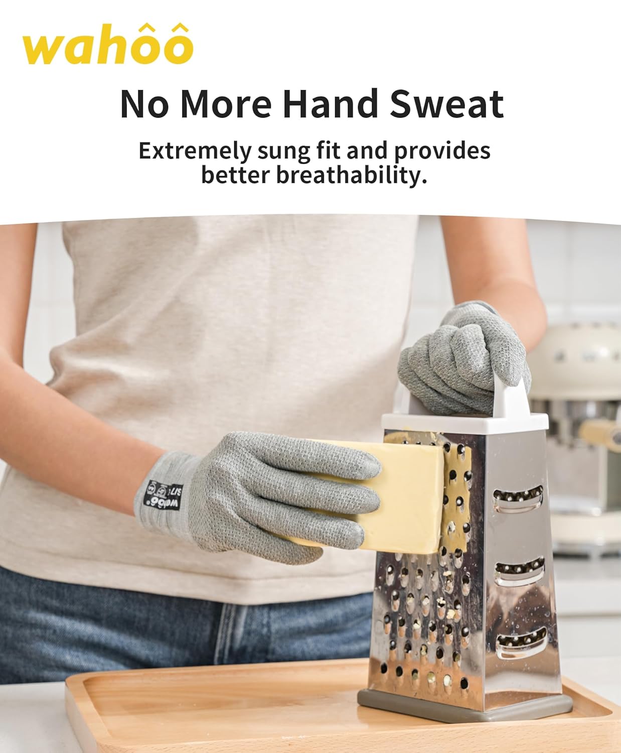 Thumbnail 3 de wahoo Level D Schnittschutzhandschuhe (Küche), schnittfeste Handschuhe für Fleisch, Austern & Schneiden – Größe 7/S