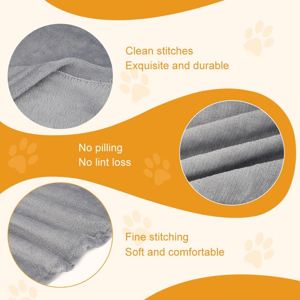 Detalle de Coperta per cani TOCCO MORBIDO in flanella/velluto corallo: tappetino per cuccioli e cani, lavabile