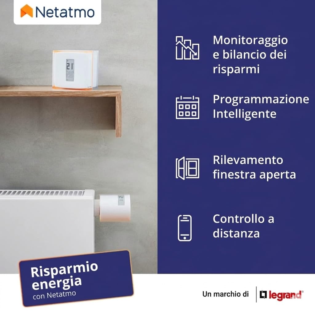 Detalle de Netatmo Termostato WiFi intelligente per caldaia NTH01