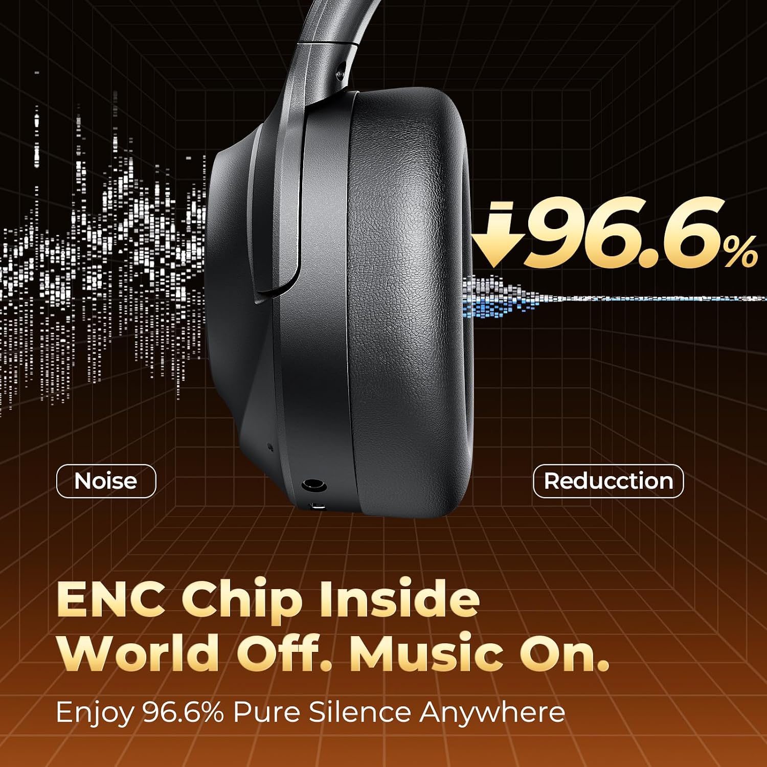 Detalle 2 de Active Noise Cancelling Headphones BT 5.4