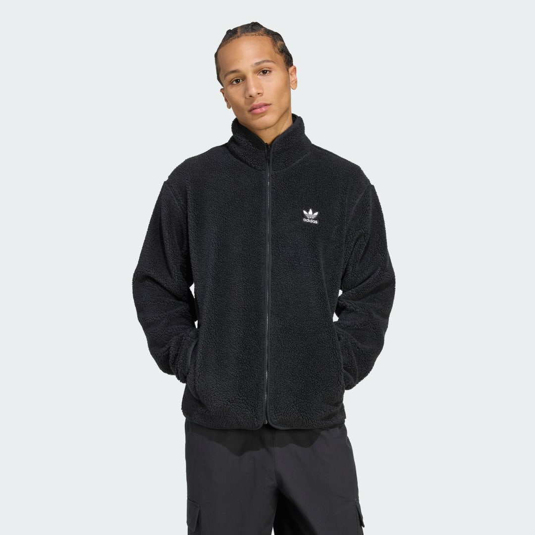 Detalle de Sudadera de felpa Trefoil Essentials Teddy de Adidas