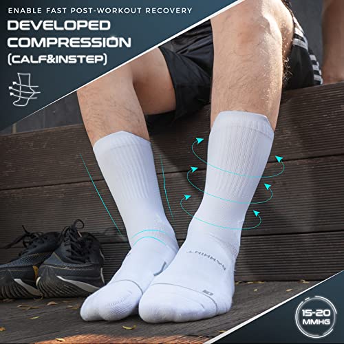 Thumbnail 3 de Rahhint Coolmax Compresión Calcetines Running Hombre (3 pares) – Anti-ampollas, Soporte del Arco y Transpirabilidad