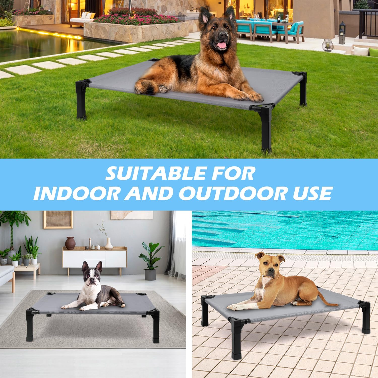 Thumbnail 6 de Heeyoo Raised Dog Bed 35-inch
